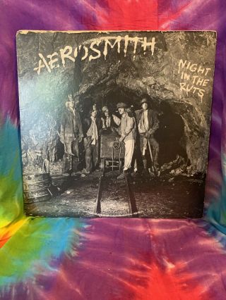 Aerosmith Night In The Ruts Vinyl Record Vintage Lp Rock Cleaned Vg