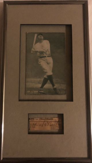 Babe Ruth Auto Psa/dna Certified Authentic Babe Ruth Autograph.