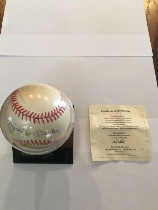 Mickey Mantle Autographed Baseball W/coa
