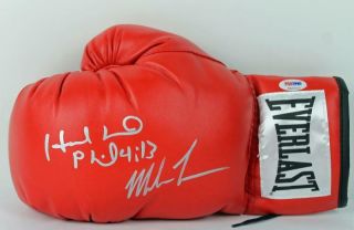 Mike Tyson & Evander Holyfield Authentic Signed Boxing Glove Psa/dna Itp 3