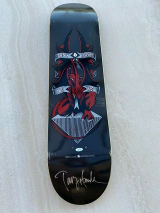 Autographed Tony Hawk Birdhouse Skateboard Deck.  Steiner Authenticated 2005