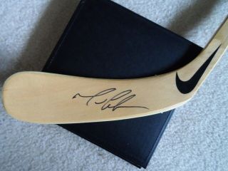Mario Lemieux Signed Nike Hockey Stick Blade Full Jsa Letter Authentication