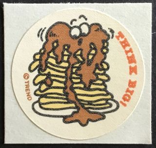 Vintage 80s Matte Trend Scratch & Sniff Sticker - Pancakes -