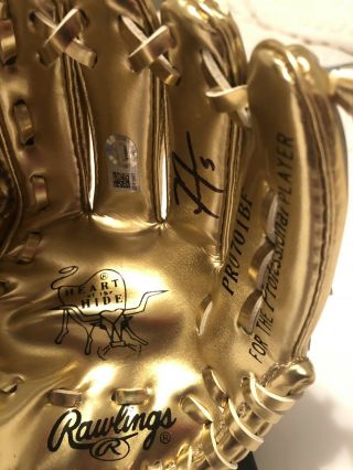 Freddie Freeman Signed Mini Gold Glove Award Atlanta Braves All - Star Auto 3