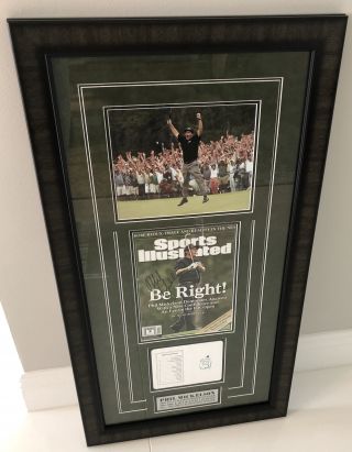 Phil Mickelson Autographed Sports Illustrated W/custom Framing