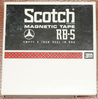 Vintage Scotch Sound Recording Reel To Reel Tape 5 " X 1/4 " X 700 