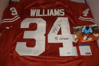 Ricky Williams Signed Texas Longhorns Jersey - Psa/dna Authentic - Heisman Winner