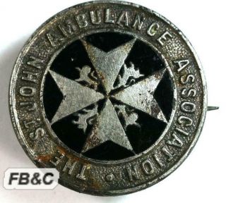 Vintage St.  John Ambulance Association Steel & Enamel Badge