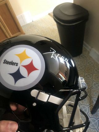 Derek Watt Signed Pittsburgh Steelers Speed Full Size Authentic Nfl Helmet