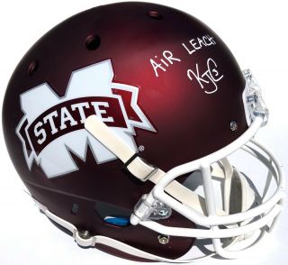 Kj Costello 3 Mississippi State Bulldogs Signed F/s Football Helmet Psa/dna