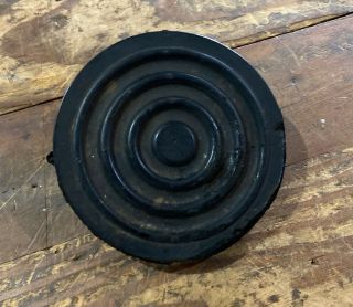 Vintage Big Bullseye Rubber Round Brake Pedal Pad 4.  25” Hot Rod Ikari