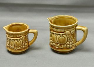 Vintage Gold Set Of 2 Measuring Cups 1/8 Cup & 1/4 Cup Made In Japan
