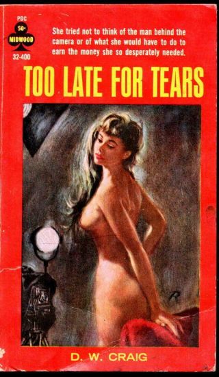 Vpb - 318 Vintage Collectible Paperback Too Late For Tears D W Craig Pulp