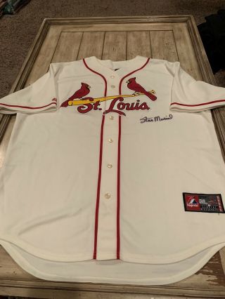 Stan Musial Autographed/signed Jersey St.  Louis Cardinals Hof