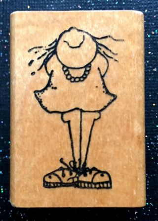 Vintage Rubber Stamp " Life Is Good " By Remarkable 1 3/4 X 1 1/4 "