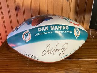 Dan Marino Signed Autographed Sportacular Nfl Football Upper Deck 1984