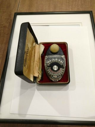 Vintage Norwood Director Exposure Meter Model B W/ Case,  Accessories