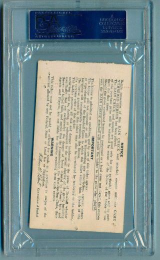 Signed BOB GIBSON 1968 World Series Ticket Game 1 w/ Inscrip 