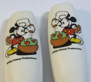 Vintage Walt Disney Mickey Mouse Serving Fork and Spoon Set - 11 “ vg 2