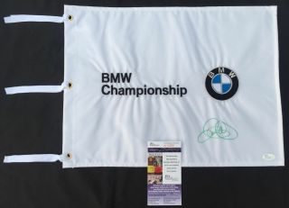 Rory Mcilroy Signed Bmw Championship Flag 2018 Augusta Masters Proof Jsa K69