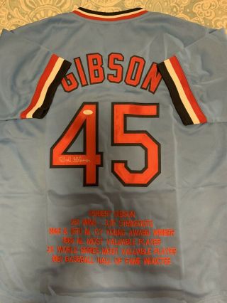 Bob Gibson Autographed St.  Louis Cardinals Jersey Jsa Xl