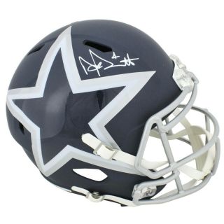 Dak Prescott Signed Full Size Speed Amp Helmet Dallas Cowboys Bas Beckett