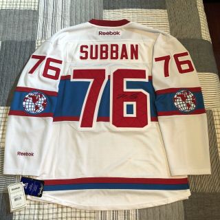 Pk Subban Montreal Canadiens Nhl Winter Classic Signed Auto Hockey Jersey L