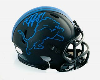 Calvin Johnson Signed Detroit Lions Eclipse Mini Helmet Jsa Wpp468971