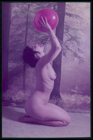Ei06 Pinup Pin Up Nude Model Girl Woman Vintage C1970 - 1990s Color Photo