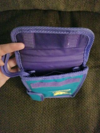 Nintendo Gameboy Pokemon Bag Case Soft Travel Green/Purple Pikachu Vintage VG/EX 2