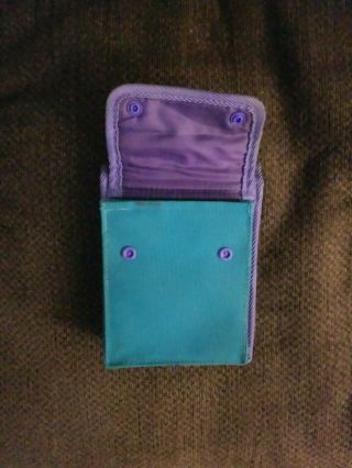 Nintendo Gameboy Pokemon Bag Case Soft Travel Green/Purple Pikachu Vintage VG/EX 3