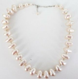 Costume Jewellery Chunky Faux Pearl Vintage Necklace - L44