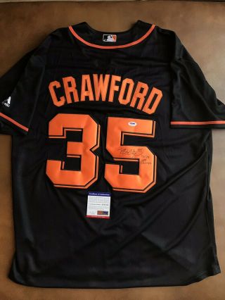 Brandon Crawford Signed Autographed San Francisco Giants Jersey W/psa 12&14 Ws