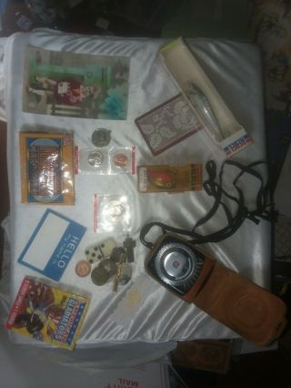 Junk Drawer.  Us And Foreign Coins,  And A Wide Variety Of Vintage Items.