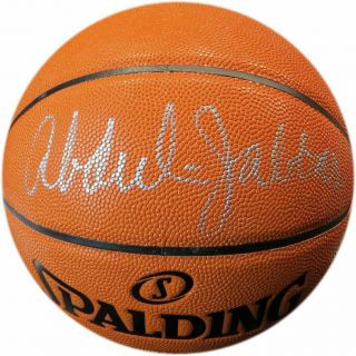 Kareem Abdul - Jabbar Signed Autographed Nba Game Series Basketball Lakers Beckett