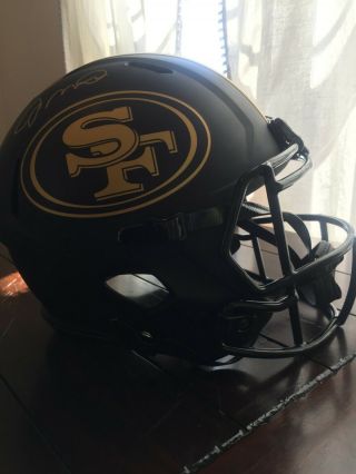 Joe Montana Signed San Francisco 49ers Full Size Eclipse Helmet Beckett