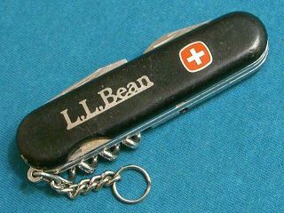 Vintage Wenger Adventurer Locking Sak Swiss Army Knife Ll Bean Silver Inlay Tool