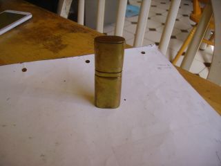 Collectible Vintage Brass Wheel & Flint Trench Art Pocket Lighter.