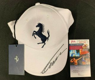 Niki Laudia Formula One Hand Signed Autographed Ferrari Hat W/tag Jsa/coa