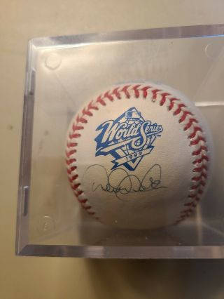 Derek Jeter Signed Baseball 1999 World Series Ny Yankees Ws Game Ball 34 - 875