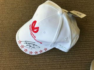 Michael Schumacher,  Hand Signed Official,  White Ferrari Schumacher Cap/ Hat,
