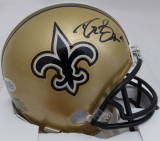 Drew Brees Autographed Signed Orleans Saints Mini Helmet Beckett 135086