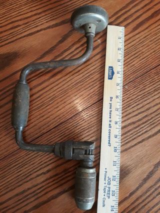 Vintage Stanley No.  945 10in.  Bit Brace Ratcheting Hand Drill
