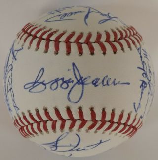 1978 York Yankees 21 Team Signed World Series Baseball Reggie Jackson Jsa