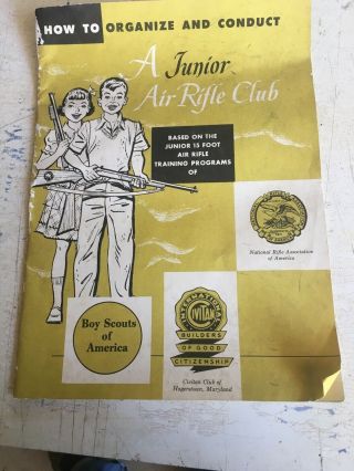 Vintage Daisy Junior Air Rifle Club Booklet - Boy Scouts & Nra