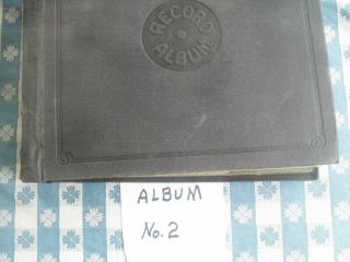 Vtg.  Record Album W/ 12 Assorted 78 Rpm 10 " Records.  Album 2