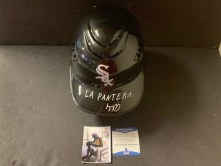 Luis Robert La Pantera Autographed Signed Full Size Authentic Helmet Beckett 3