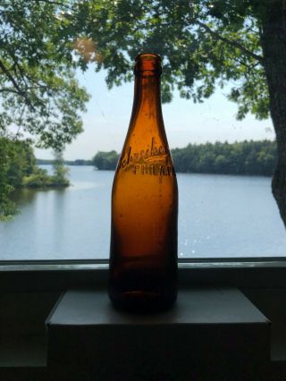 Schreiber - Phila,  Pa - Vintage Amber Beer Bottle