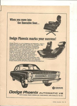Vintage 1966 Dodge Phoenix Australian Advert