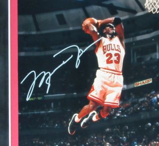 Michael Jordan Chicago Bulls Signed 8x10 Photo Collage Framed PSA/DNA 154291 2